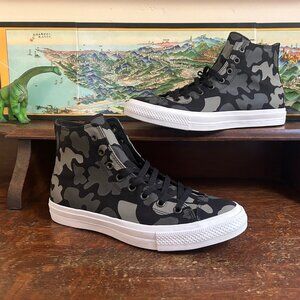 Converse Chuck Taylor All Star Gray Camo Hi-top Shoes Size Mens 10.5 Camouflage